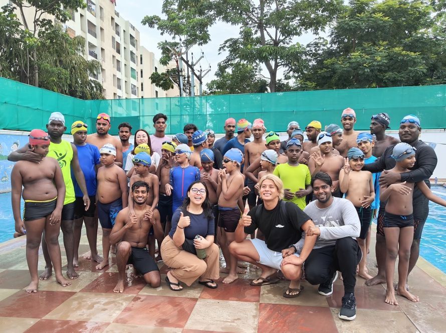 Tatsuki Swimming Club Visits Yadhavi Sports Academy